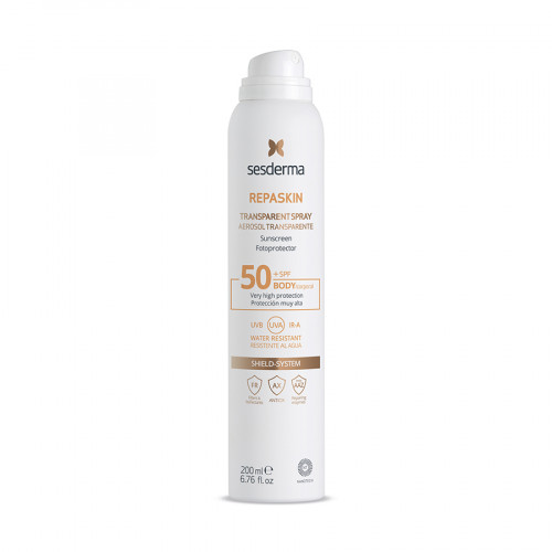 REPASKIN TRANSPARENT SPRAY Body Sunscreen SPF 50 Спрей солнцезащитный прозрачный для тела (Aerosol)